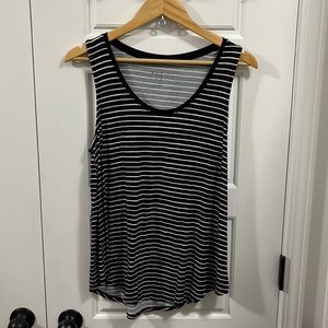 A New Day black and white loose fitting tank